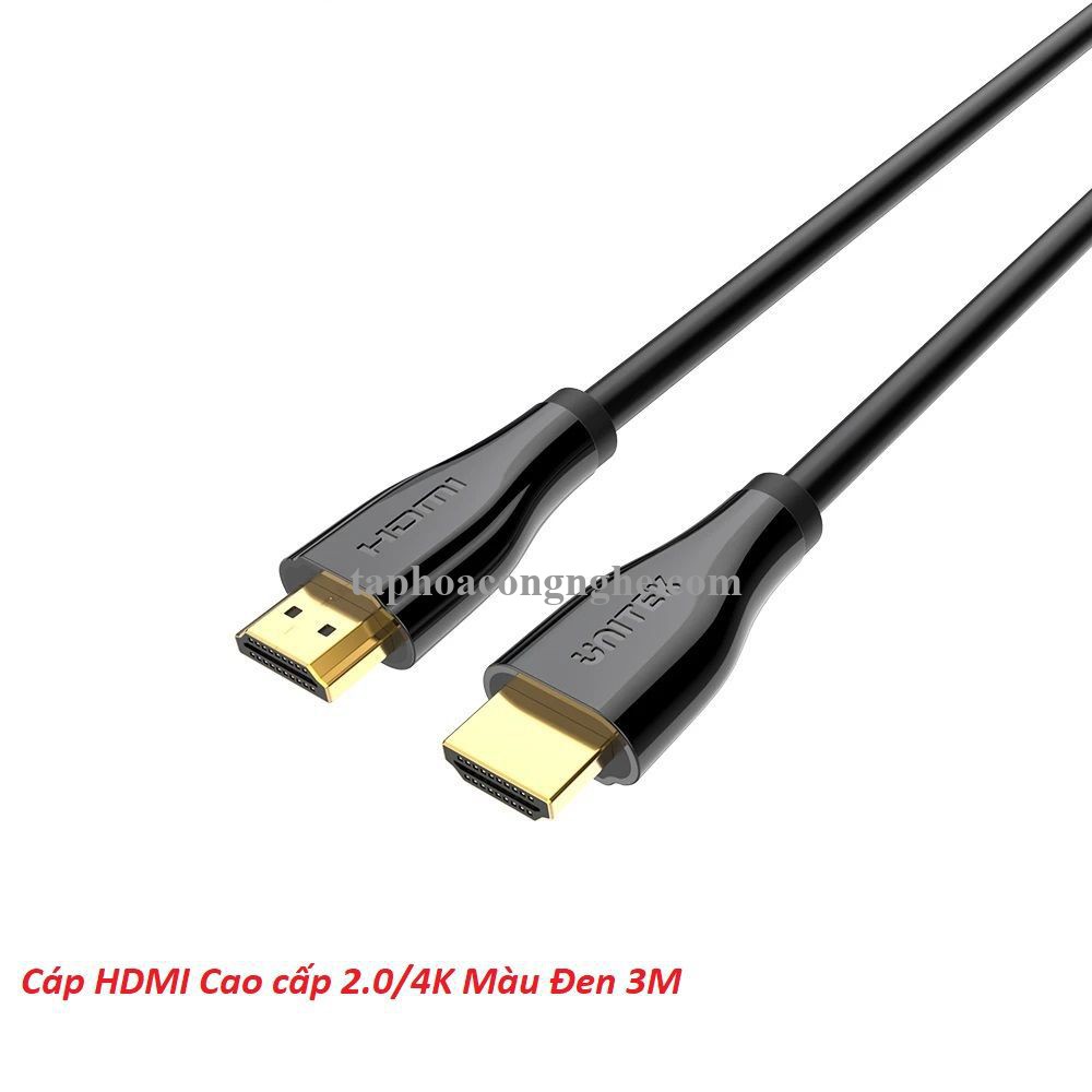 Unitek 29132 C1049GB 2.0 4K 3M Màu Đen Cáp Hdmi Cao Cấp 30029132
